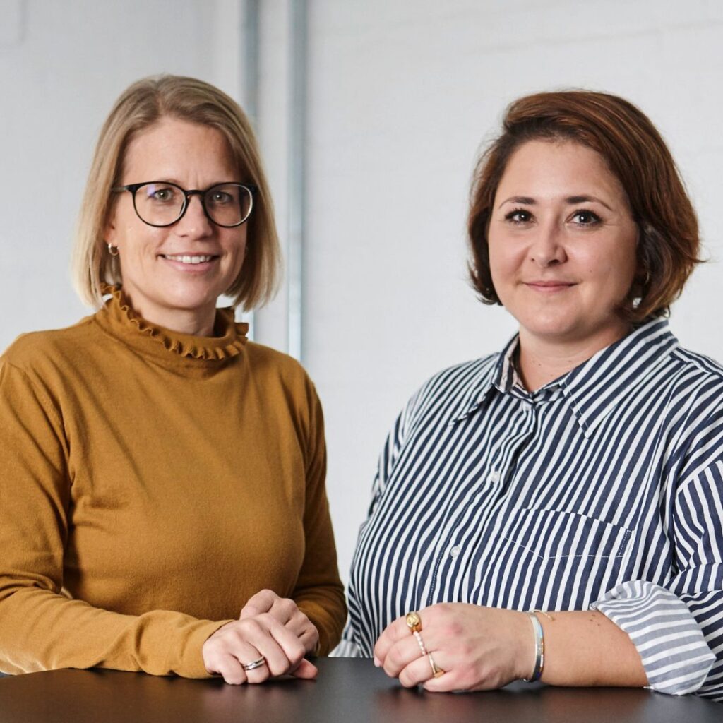 Sonja Kehr, Gründerin und Geschäftsführerin der Agentur Seitenwirbel und Jessica Berger, Head of Content und Social Media von Seitenwirbel